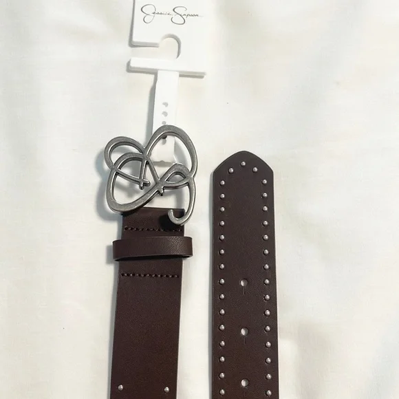 Jessica Simpson Studded Brown Belt - Picture 7 of 10